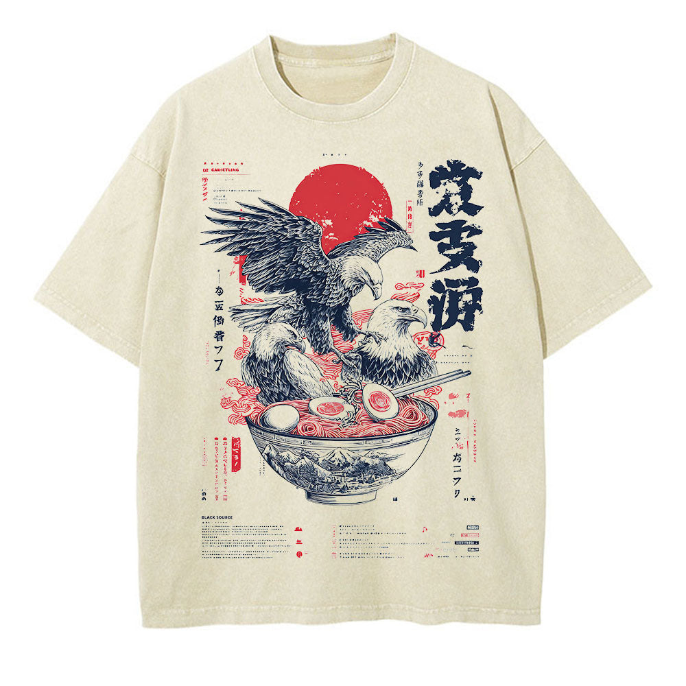 T197 Magnificent Flying Eagle Printed Men's T-Shirt 100% Cotton Oversized Majestic Graphic Tees for Women Tops Tees Casual